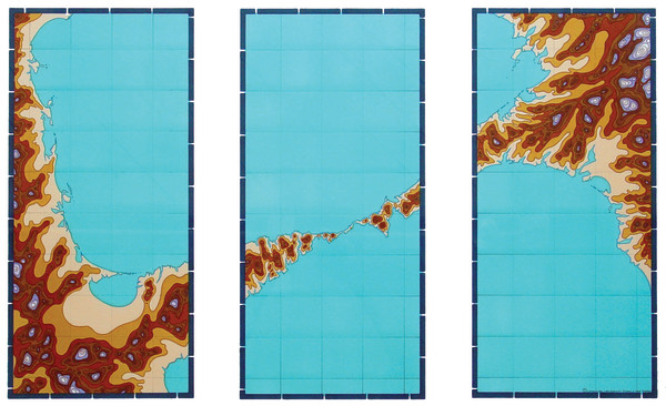 Isthmus in Three (Triptych) by Lordy Rodriguez