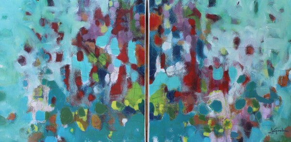 Bloom (Diptych) by Janis Gosbee