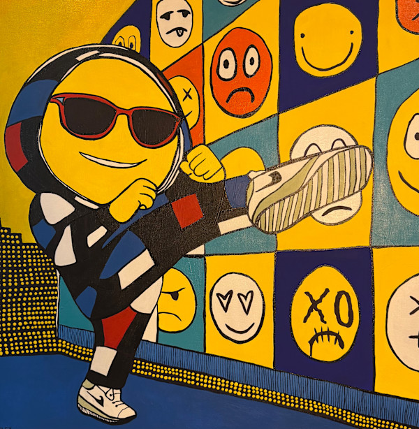 Kicking it in Mondrian Smiles by Matt Smiley