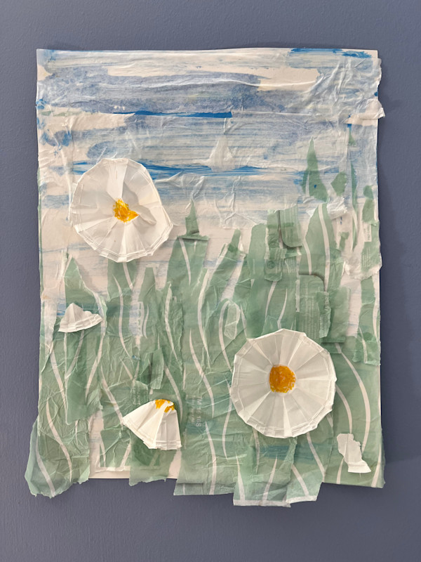 Imagining Painting the Matilija Poppies by Lois Keller
