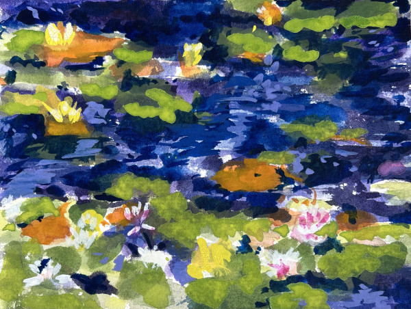Huntington Gardens Lily Pond by Lois Keller