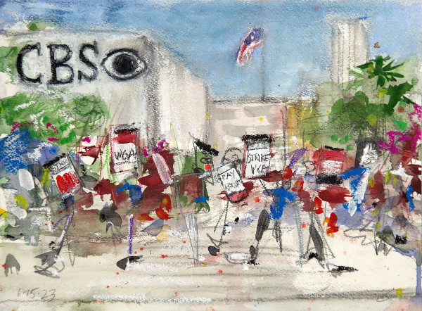 Holding the Line at CBS Studios by Lois Keller