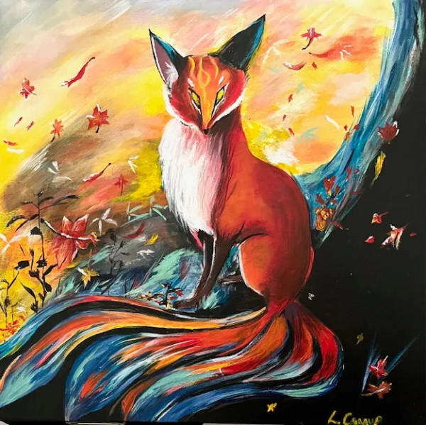 Autum Fox by Linda Cannup