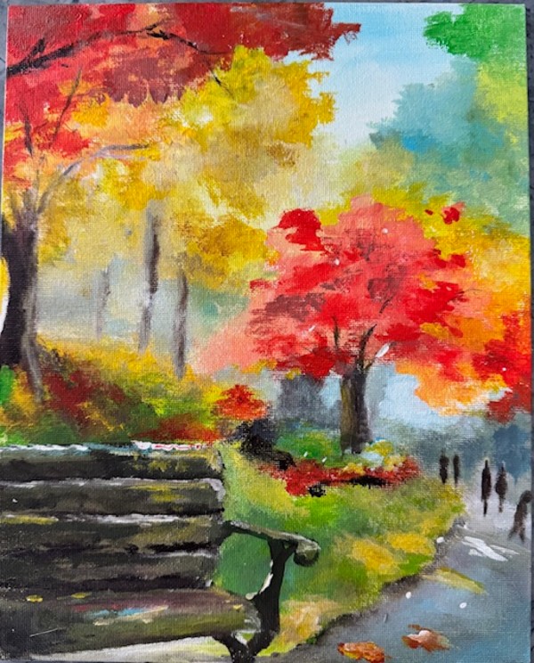 Autumn Park by Linda Cannup