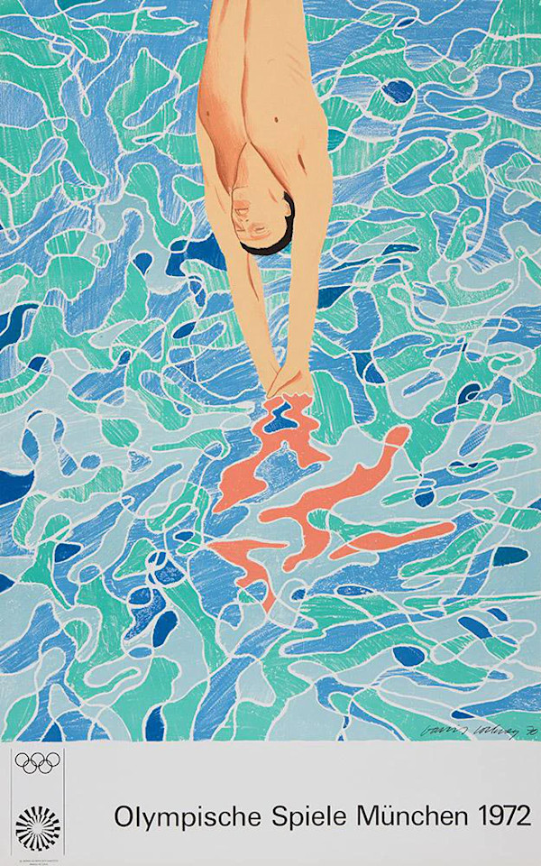 The Diver (Der Kopfsprung) by David Hockney, Image 1.