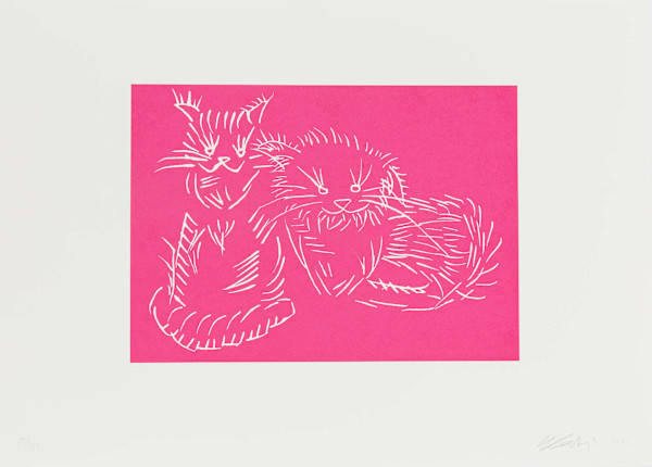 Cats (Pink) by Ai Weiwei, Image 1.