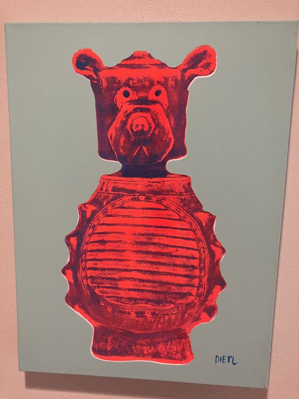 Robo-Bear Light Blue/Orange by Joe Dietl
