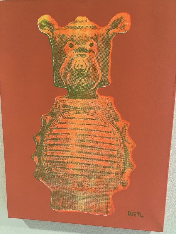 Robo-Bear Orange/Green by Joe Dietl