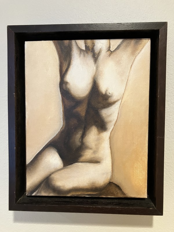 Seated Nude by Richard Gibbons
