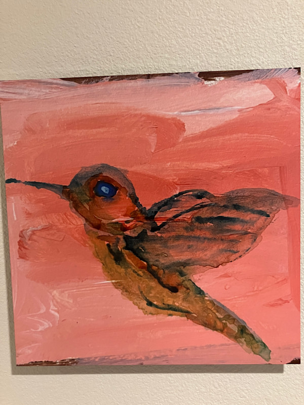 CHER AMI pink hummingbird by Carol Davidson