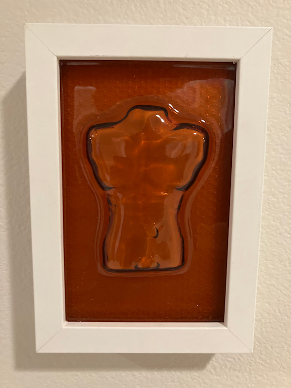 Nude Male Torso (Tangerine) by Richard Glenn