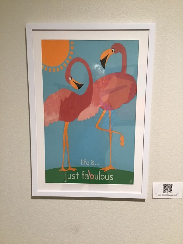 Fabulous Flamingos - SOLD by Marnie Tenden