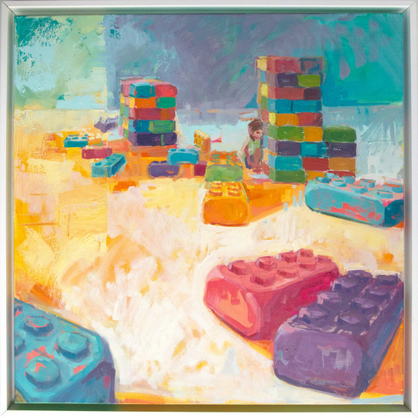 Blocks_Figuring_it_out_as_I_go_Oil_on_canvas_framed_24_22x24_22_975_mba7kn_12 by Kristin  Cronic