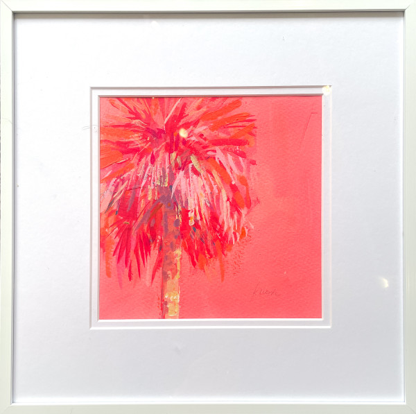 Candy Palms (Framed, original 8x8) by Kristin  Cronic