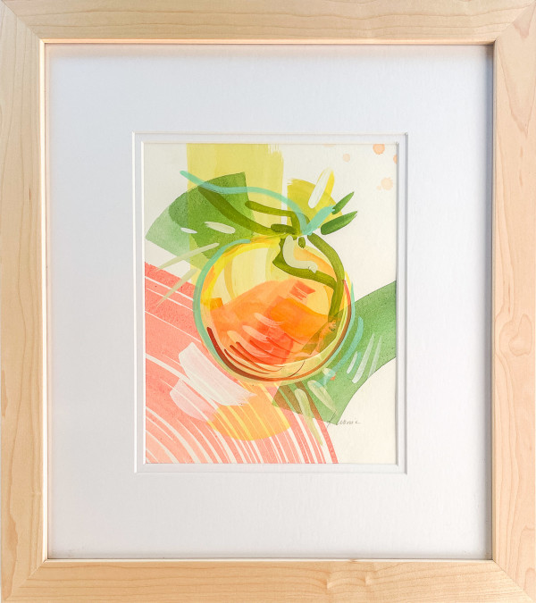 Grapefruit Study 1 (Framed) by Kristin  Cronic
