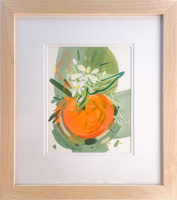Orange Blossoms 2 (Framed) by Kristin  Cronic