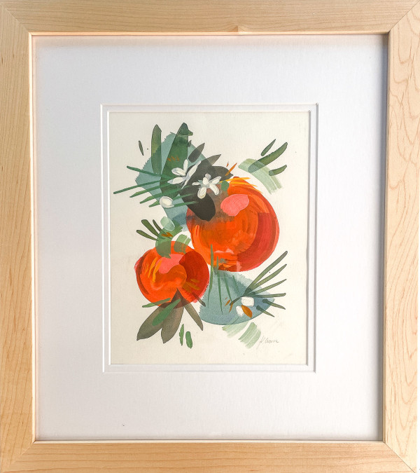 Pair of Oranges (Framed) by Kristin  Cronic