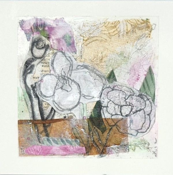 FLOWER COLLAGE 1/4 by Lisa Purrington