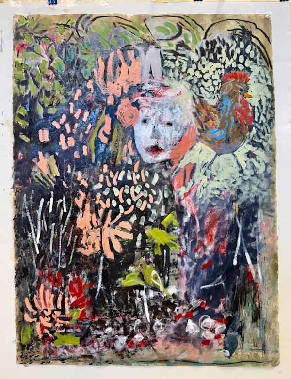 Garden with Ghost and Rooster by Billie Bourgeois, Image 1.