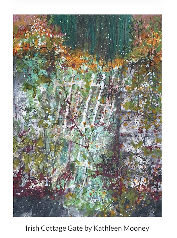 Irish Cottage Gate by Kathleen Mooney