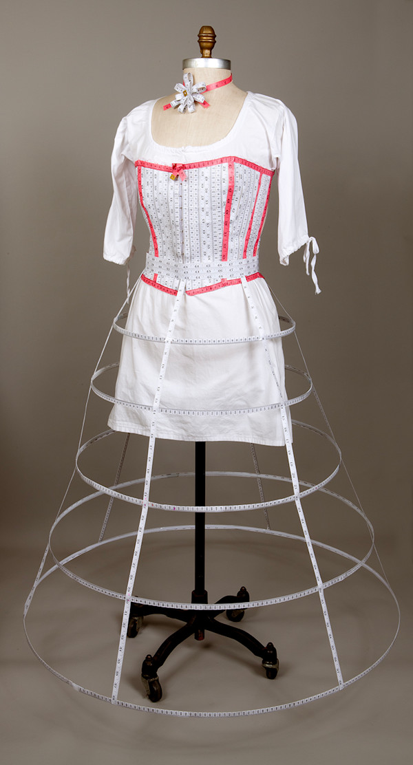 Corset and hoop skirt by Fleur Spolidor