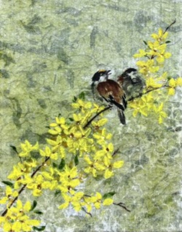 Golden-crowned Sparrows by Sharlene Cline