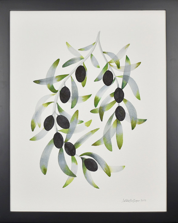 Olive Wreath by Natalie Fine Shapiro
