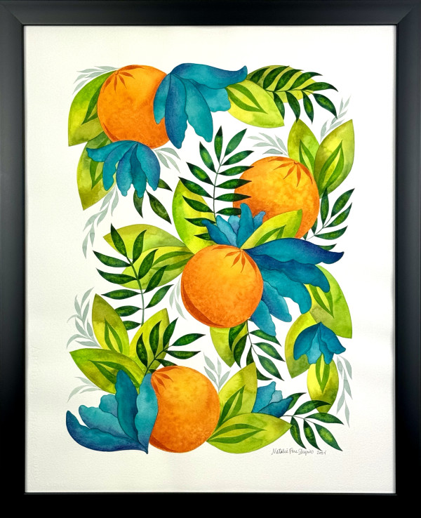 Orange Garden by Natalie Fine Shapiro