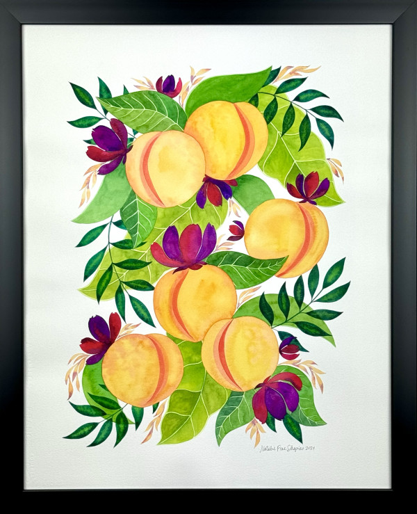 Peach Garden by Natalie Fine Shapiro