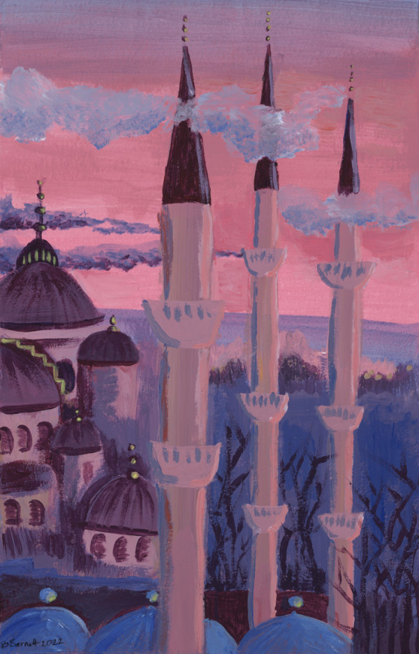 Minarets of the Blue Mosque by Brittany Barnett
