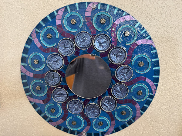 Blue and purple mirror by Dina Afek, Image 2.