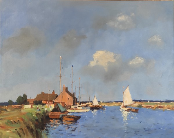 After Edward Seago – Summer on the Norfolk Broads by Attila Vidács