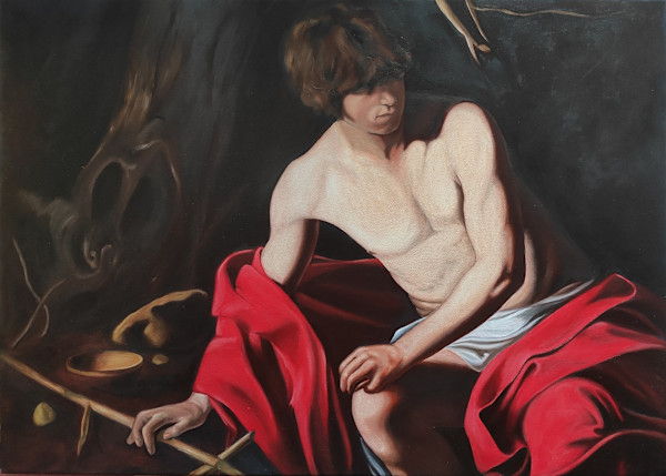 After Caravaggio – John the Baptist by Attila Vidács