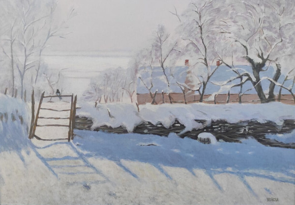 After Claude Monet – The Magpie by Attila Vidács