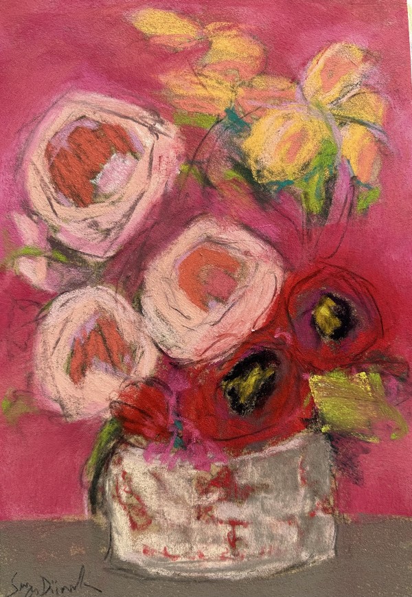 pink peonies II by Sonya Diimmler