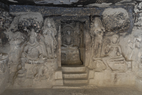 5. Main Shrine J13 with Sarvanubhuti and Ambika Flanking Entrance, Image 2.
