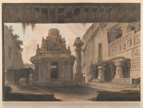 View of Indra Sabhâ, Looking Outward by James Wales, Daniell Thomas