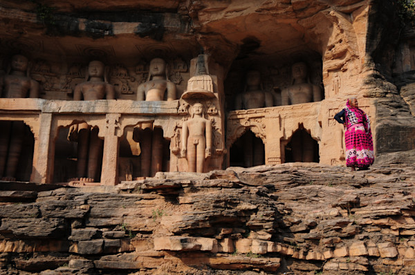 Colossal Tirthankaras, 7th-15th c. by Gwalior, Madhya Pradesh