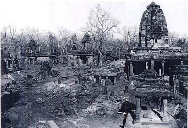 Jain Temples Before (left) and After Restoration and Modernization (right) by Deogarh, Uttar Pradesh, India