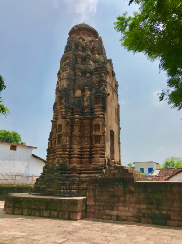 Bhand Deul Jain Temple with Wall Elevation Detail by Arang, Chhattisgarh, India