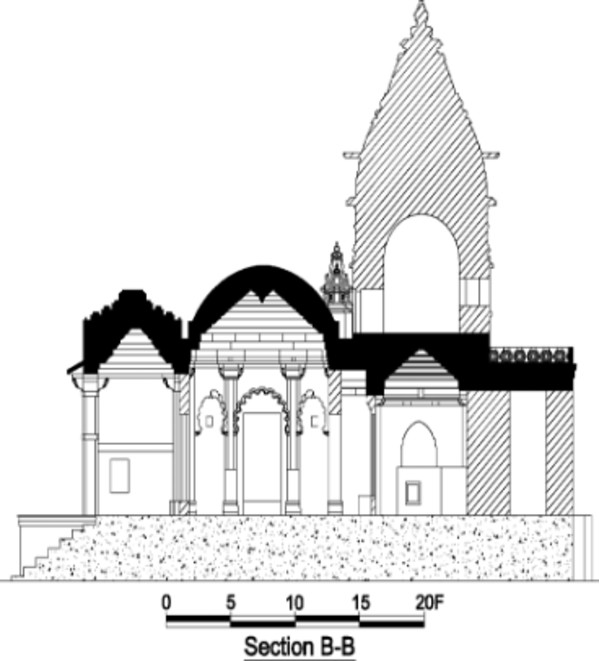 Plan of Nagarparkar Bazaar Temple