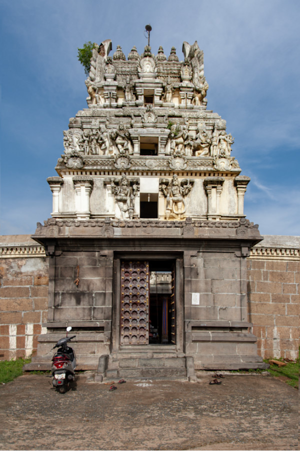 Exterior View of Gateway Trilokyanatha Jeenaswamy Temple by Tiruparuttikunram, Kanchipuram, Tamil Nadu