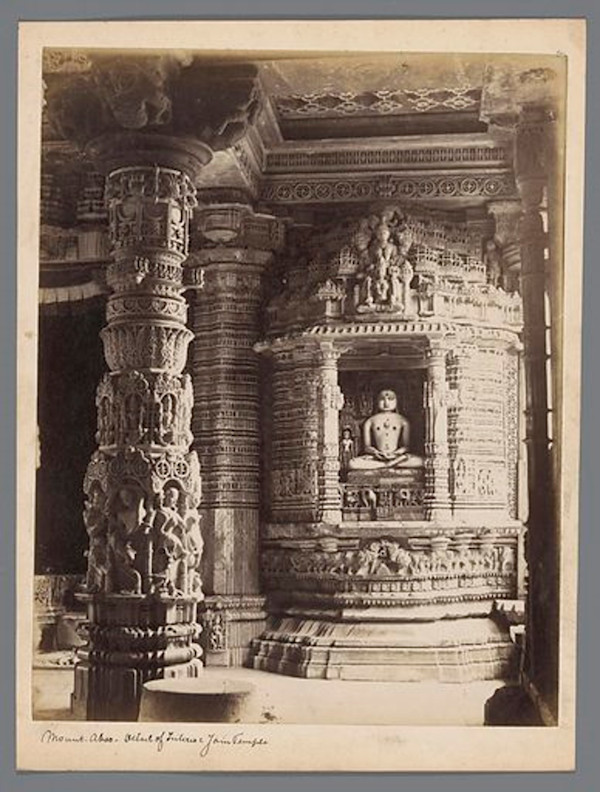 Detail of a Shrine in Luna Vasahi, Mount Abu by Luna Vasahi, Mount Abu, Rajasthan