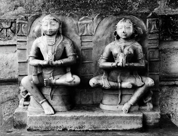 Seated Figures by Vimala Vasahi, Mount Abu, Rajasthan