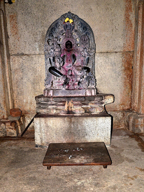 Image of Yakshi Padmavati inside Akkana Basadi by Shravanabelagola, Karnataka