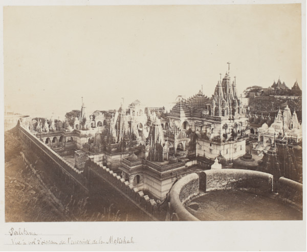 A General view of Palitana by Shatrunjaya Hills, Palitana, Gujarat