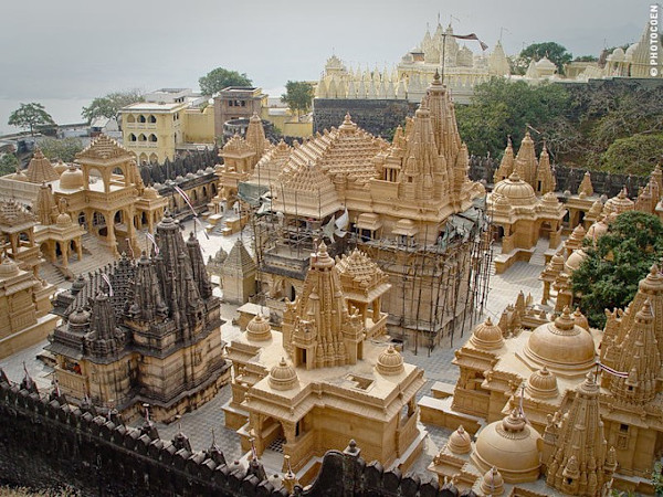 Temples at Shatrunjaya by Shatrunjaya Hills, Palitana, Gujarat