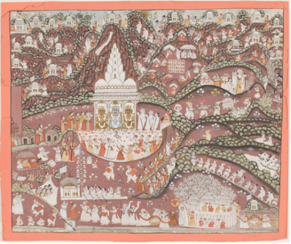 Pilgrimage to a Jaina Shrine: Sammeta Shikhara Tirtha Pata by Rajasthan