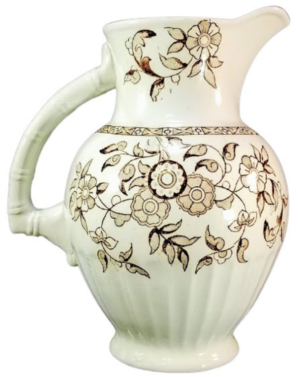 Unnamed (Floral Medley with Banding) by Unknown Maker