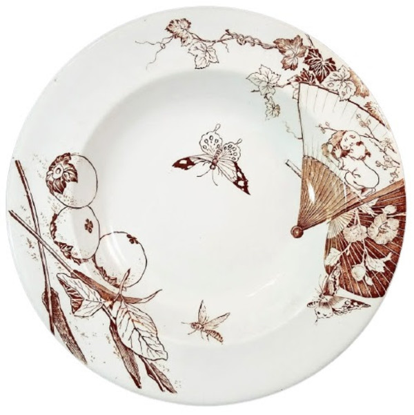 Unnamed (Persimmons, Insects, and Fans) by Unknown Maker